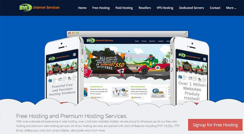 t6 hosting mien phi byet host - Tổng hợp 10 Web Hosting miễn phí tốt nhất 2019, không chứa quảng cáo