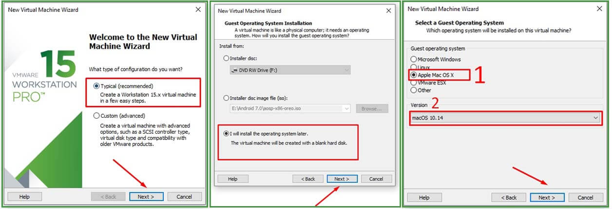 H%C6%B0%E1%BB%9Bng d%E1%BA%ABn c%C3%A0i %C4%91%E1%BA%B7t macOS 10.15 Catalina l%C3%AAn Windows 10 b%E1%BA%B1ng VMware  Workstation create a new virtual machine 2 4 - Hướng dẫn cài đặt macOS 10.15 Catalina lên Windows 10 bằng VMware