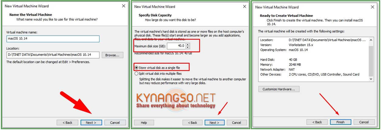 H%C6%B0%E1%BB%9Bng d%E1%BA%ABn c%C3%A0i %C4%91%E1%BA%B7t macOS 10.15 Catalina l%C3%AAn Windows 10 b%E1%BA%B1ng VMware  Workstation create a new virtual machine 5 7 - Hướng dẫn cài đặt macOS 10.15 Catalina lên Windows 10 bằng VMware