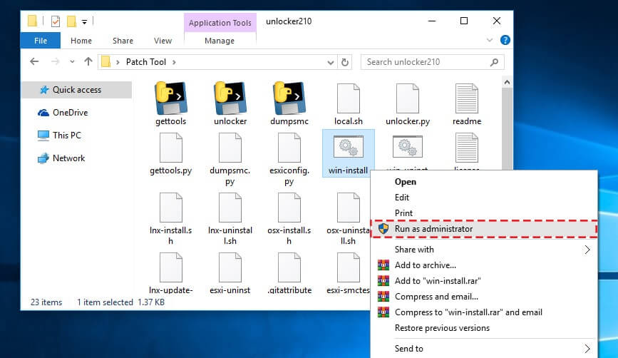 H%C6%B0%E1%BB%9Bng d%E1%BA%ABn c%C3%A0i %C4%91%E1%BA%B7t macOS 10.15 Catalina l%C3%AAn Windows 10 b%E1%BA%B1ng VMware  Workstation install unlock master - Hướng dẫn cài đặt macOS 10.15 Catalina lên Windows 10 bằng VMware